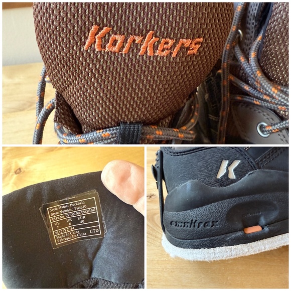 KORKERS BUCKSKIN WADING BOOT FLY FISHING FELT BOTTOM LACE UP DURABLE ANGLER 7 - Picture 12 of 12